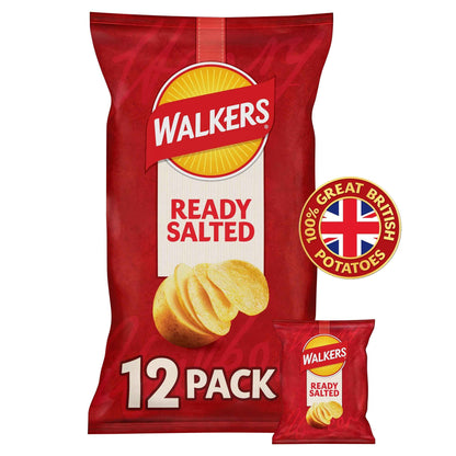 Ready Salted Multipack Crisps 12x25g by WALKERS