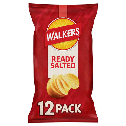 Ready Salted Multipack Crisps 12x25g by WALKERS