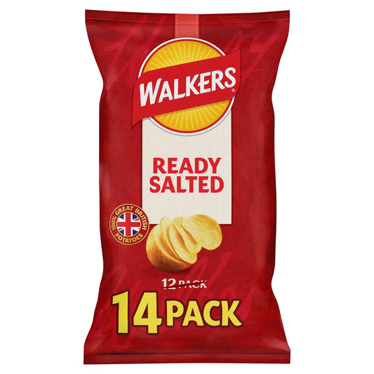 Ready Salted Multipack Crisps 14x25g by WALKERS