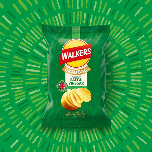 Salt & Vinegar Grab Bag Crisps 45g by WALKERS