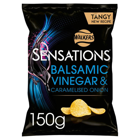 Walkers SENSATIONS Balsamic Vinegar & Onion Crisps 150g UK