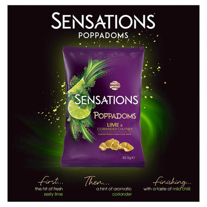 Sensations Poppadoms Lime & Coriander by WALKERS