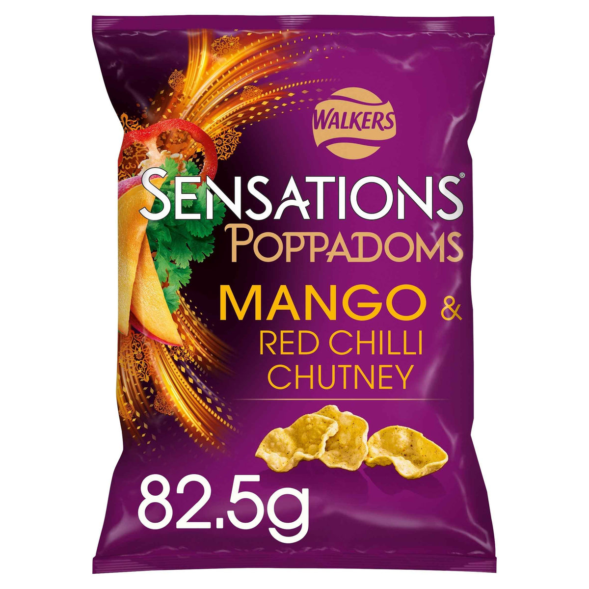Sensations Poppadoms Mango & Chilli by WALKERS