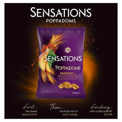 Sensations Poppadoms Mango & Chilli by WALKERS