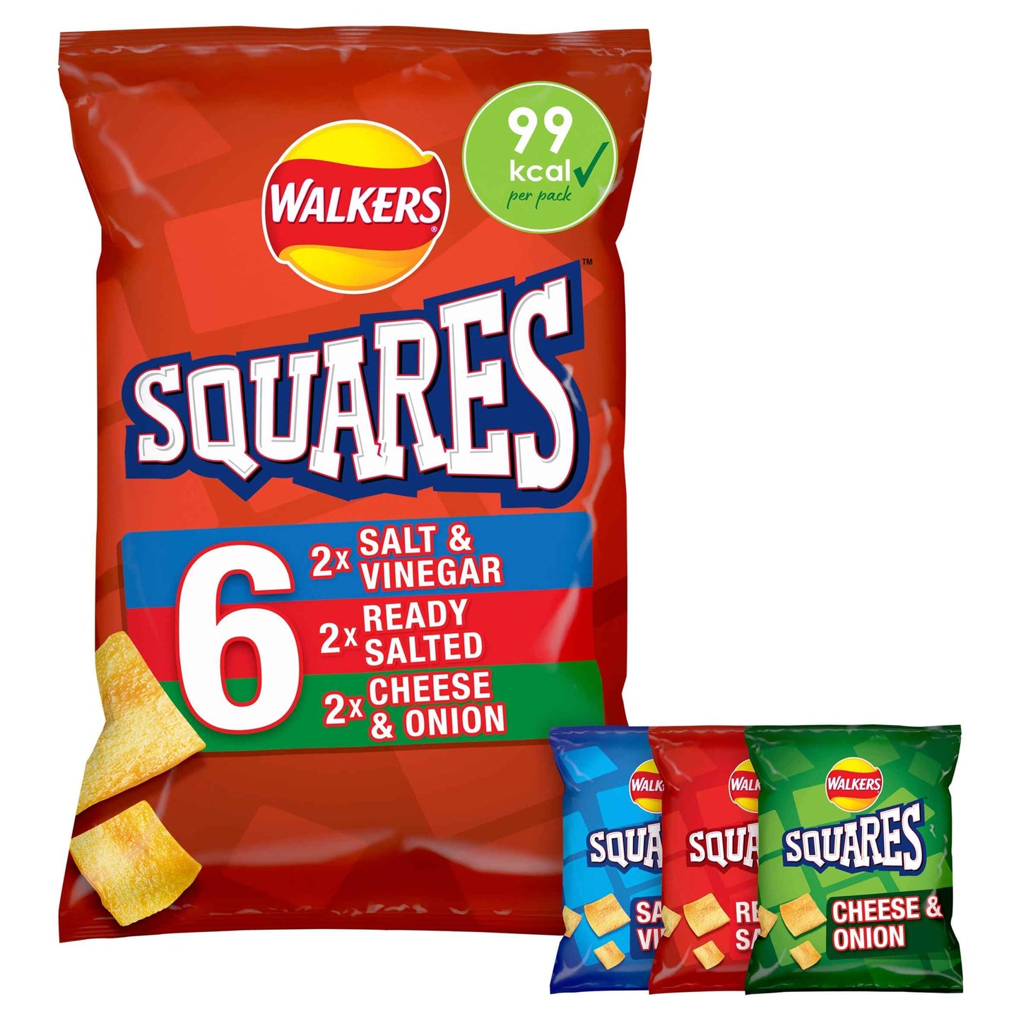 Squares Variety Snacks 6x22g by WALKERS