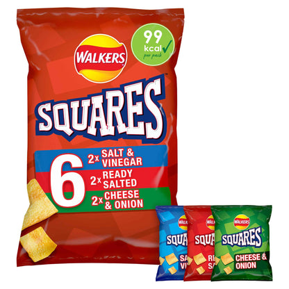 Squares Variety Snacks 6x22g by WALKERS