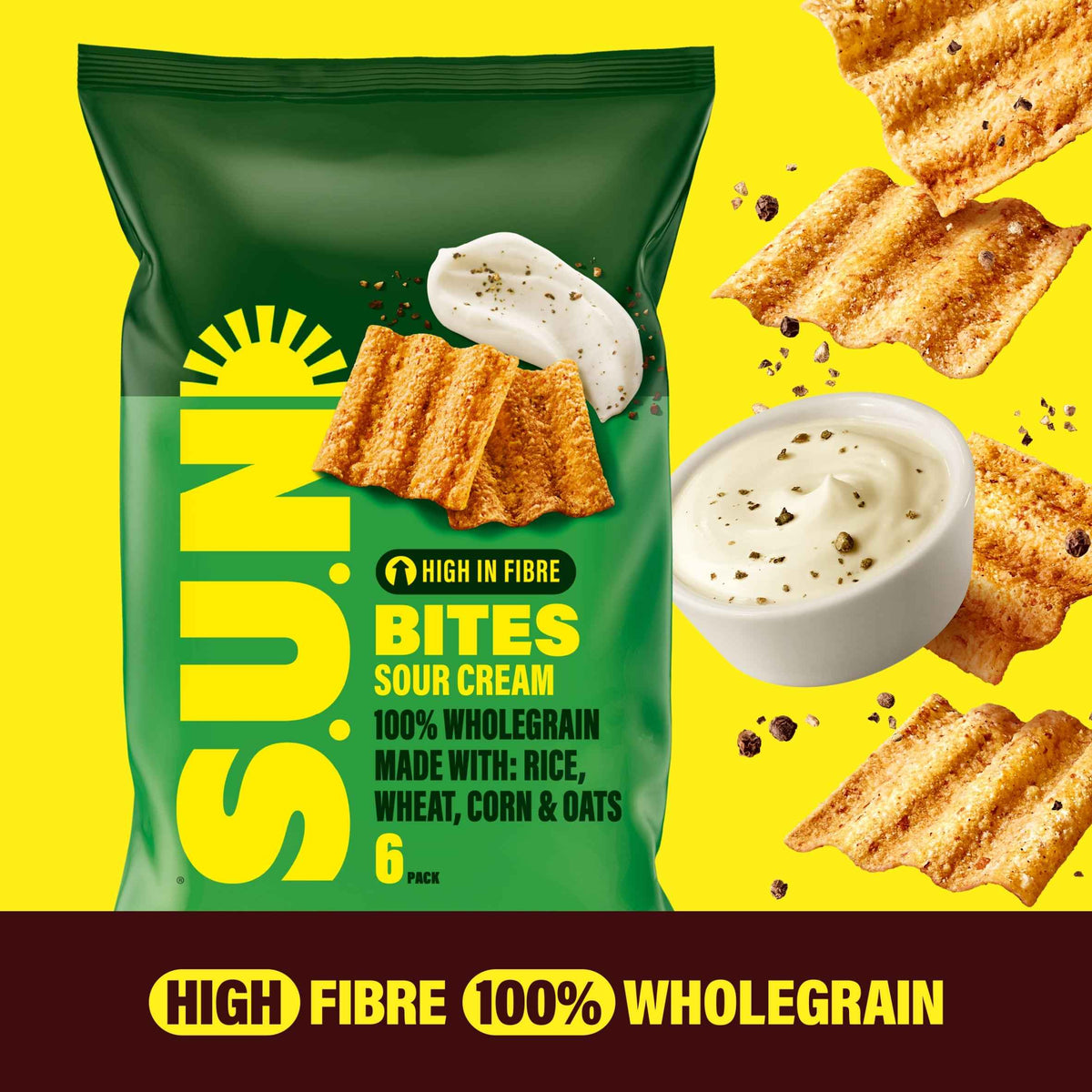 Sunbites Sour Cream & Black Pepper by WALKERS