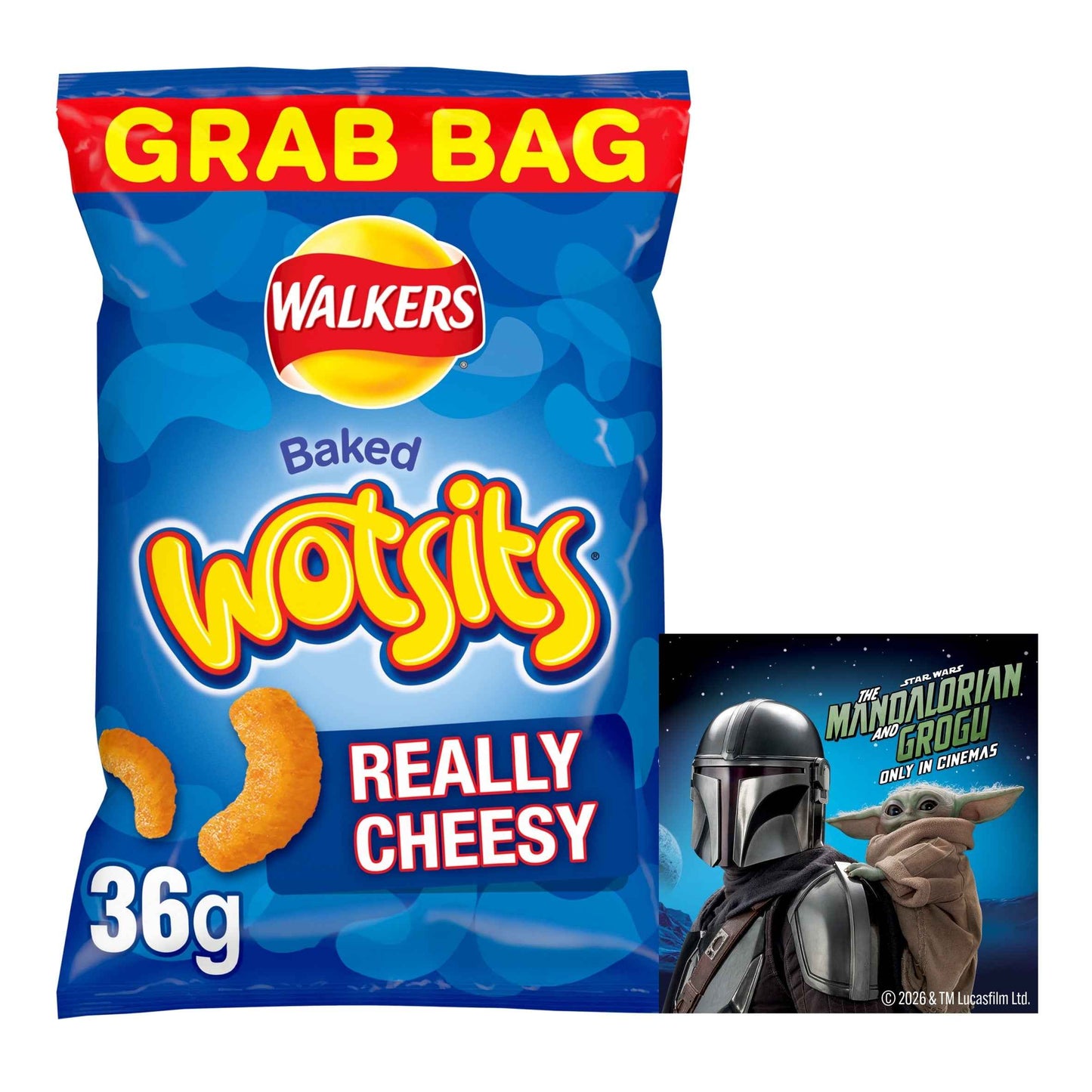 Wotsits Cheese Grab Bag Crisps 36g by WALKERS