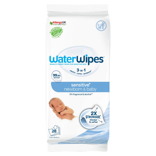 Bio Wet Wipes On The Go Pack 28 by WaterWipes