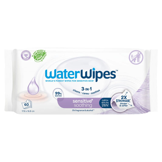 Biodegradable Soothing Baby Wipes by WaterWipes