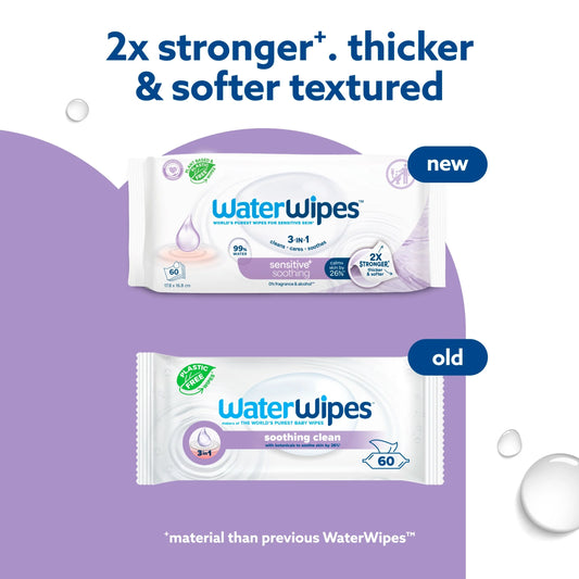 Biodegradable Soothing Baby Wipes by WaterWipes