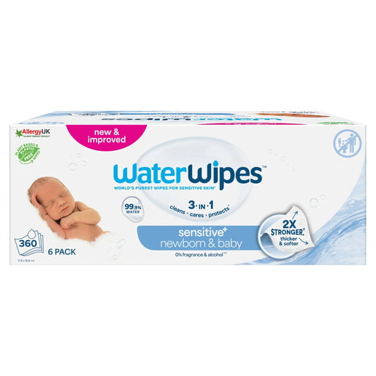 Sensitive Biodegradable Baby Wipes by WaterWipes