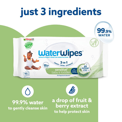 Txtrd Biodegradable Baby Wipes 60 by WaterWipes