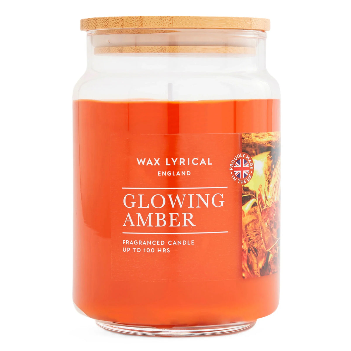 Wax Lyrical Glowing Amber Candle 475g by WAX LYRICAL LTD