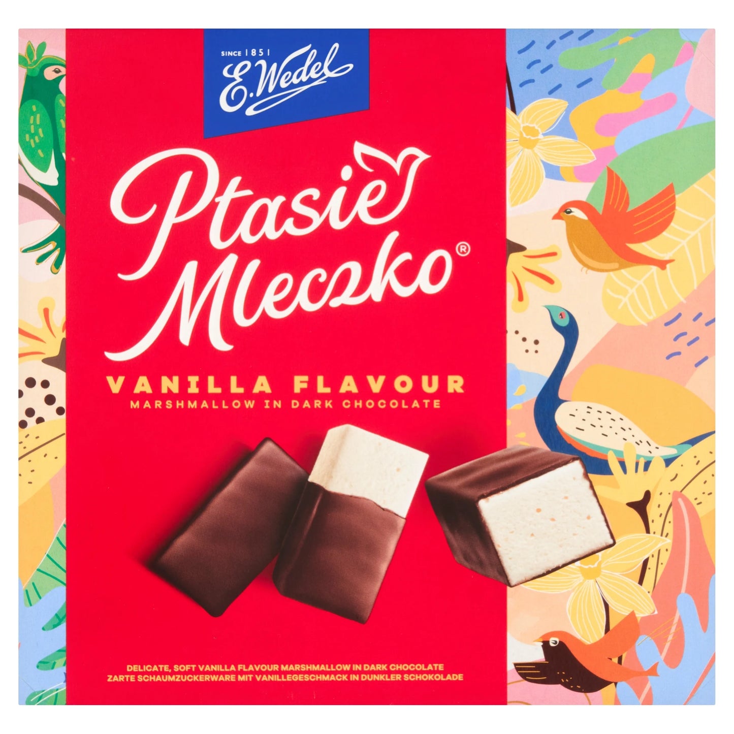 Wedel Vanilla Marshmallow In Dark Chocolate 340g by E.Wedel