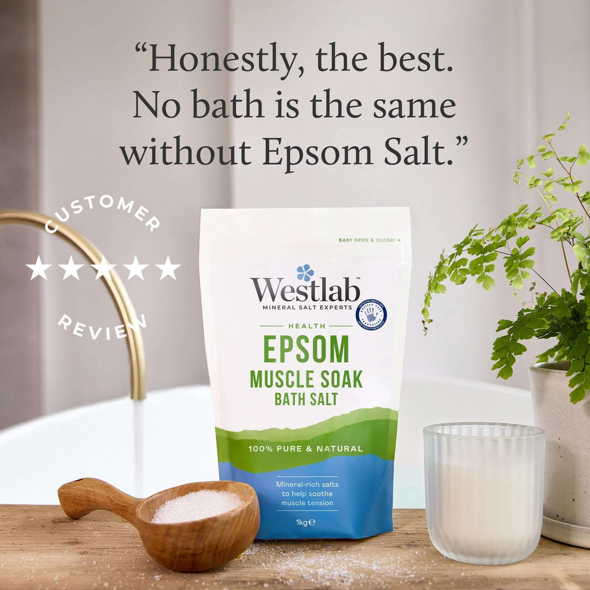 Epsom Bath Salt 1kg by WESTLAB