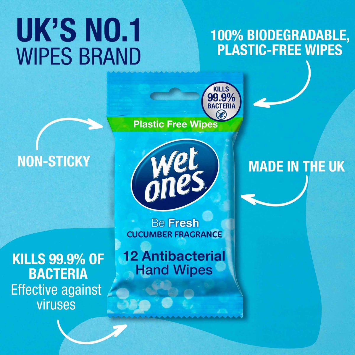 Be Fresh 12 Antibacterial & by WET ONES