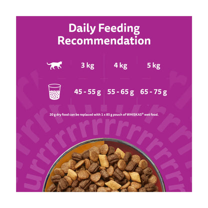 1+ Complete Dry Cat Food Duo Meaty by whiskas at The British Vault