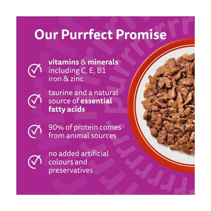 Adult Wet Cat Food Pouches Meaty by whiskas at The British Vault