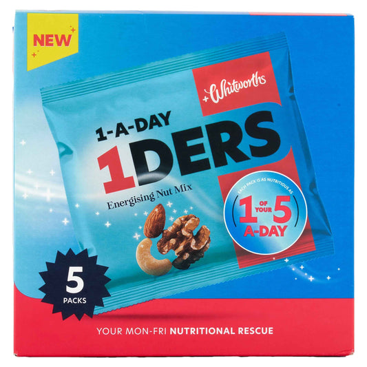 1-ders Nut Mix 5x25g Multipack by whitworths