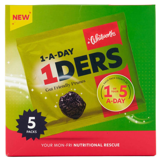 1-ders Prunes 5x30g Multipack by whitworths