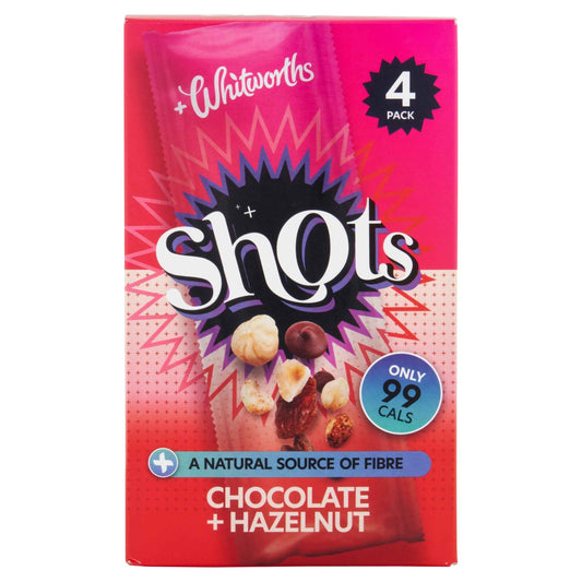 Shots Chocolate & Hazelnut 4 X 25g by whitworths