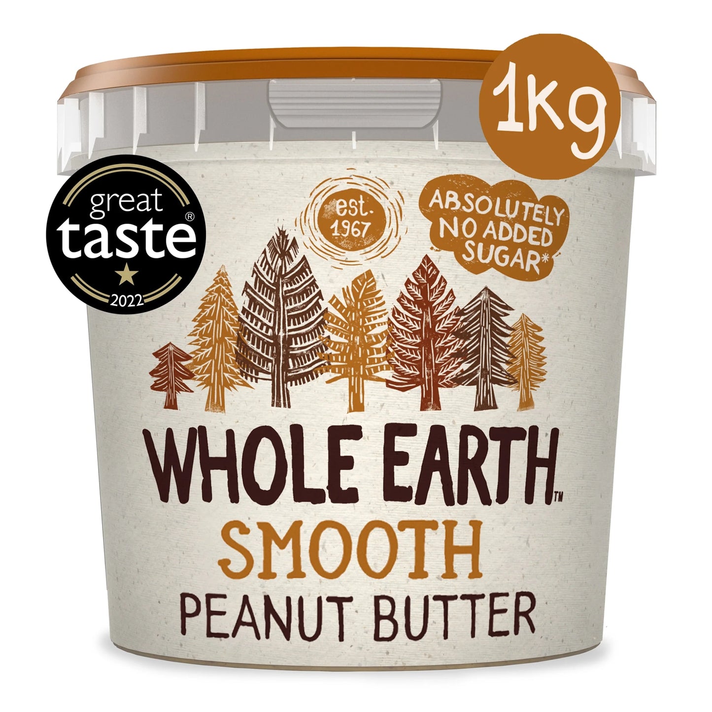 Smooth Peanut Butter 1kg by WHOLE EARTH