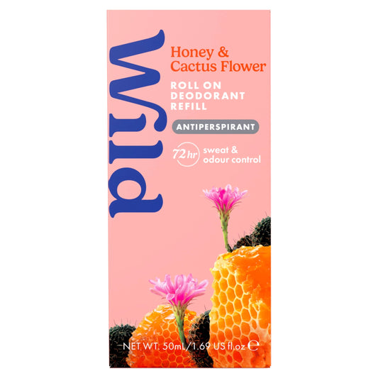 Honey & Cactus Flower Roll On Deodorant by WILD