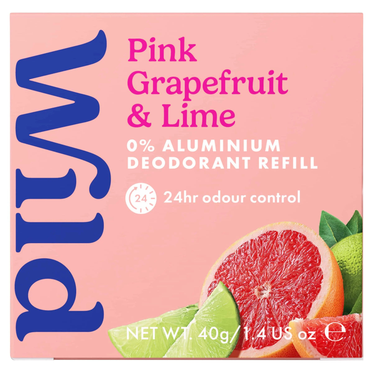 Pink Grapefruit & Lime Deodorant Refill by WILD