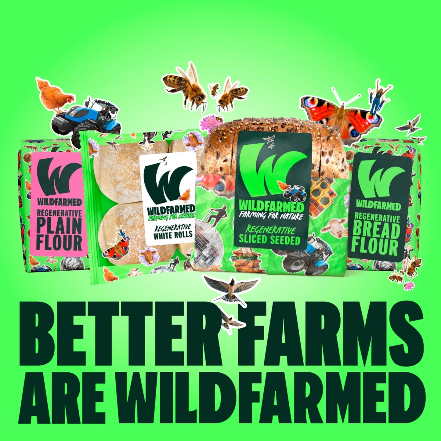Plain Flour 1kg by WILDFARMED