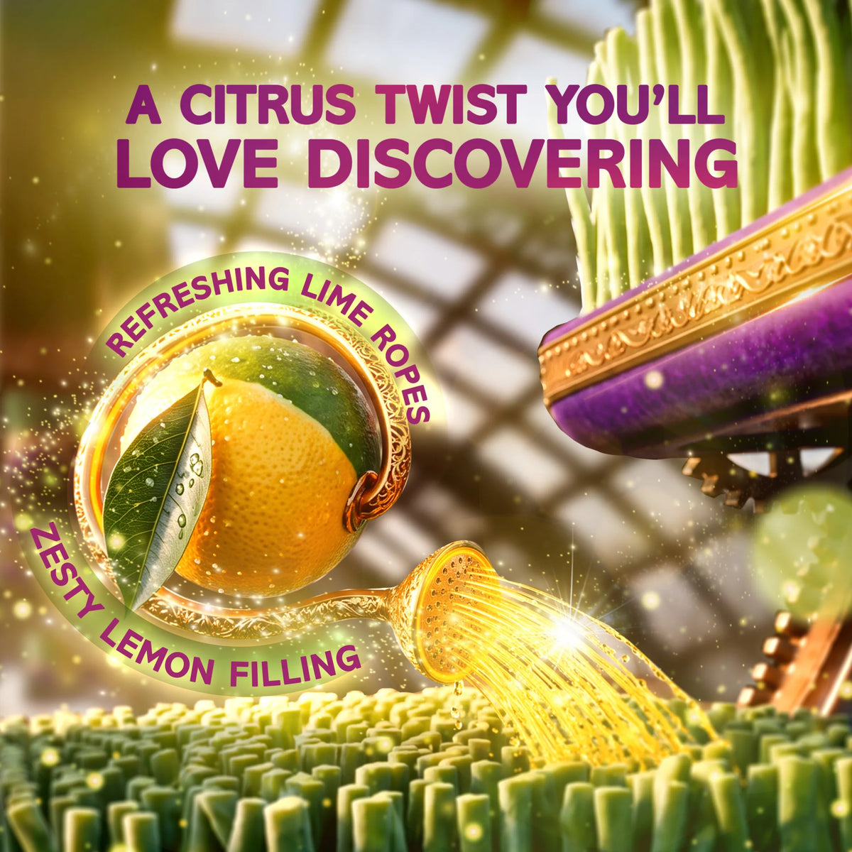 Magic Garden Lemon And Lime Flavour 100g by WONKA at The British Vault