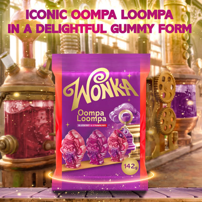 Oompa Loompa Gummies Blueberry & by WONKA at The British Vault