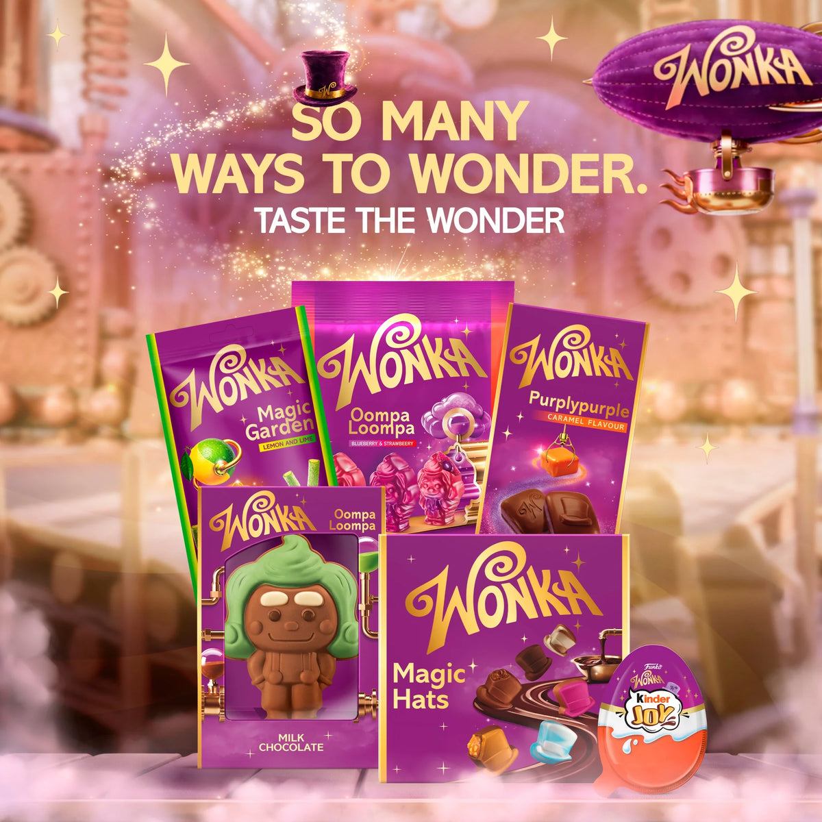 Oompa Loompa Gummies Blueberry & by WONKA at The British Vault