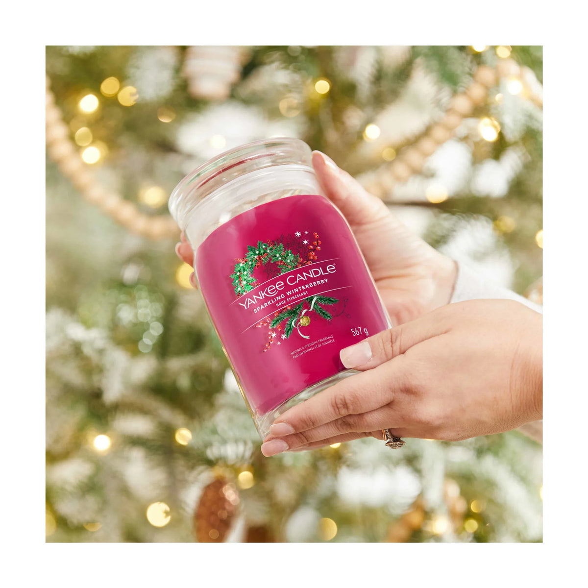 Signature Large Jar Sparkling by YANKee CANDLe at The British Vault