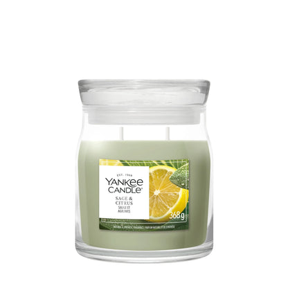 Signature Medium Jar Sage & by YANKee CANDLe