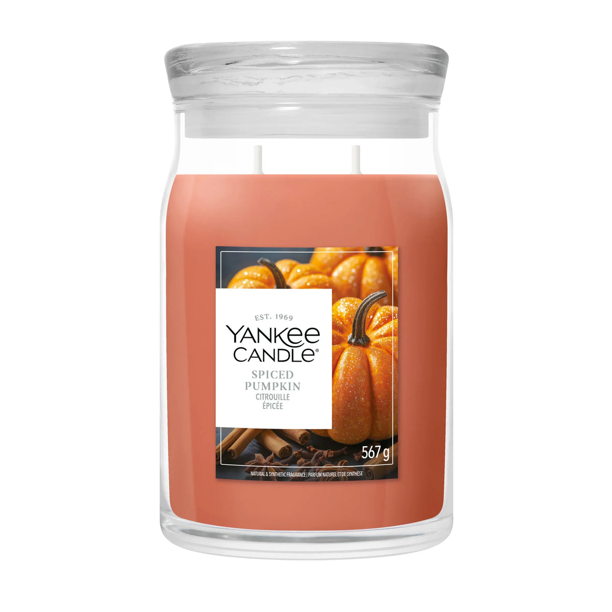 Signature Spiced Pumpkin Large by YANKee CANDLe at The British Vault