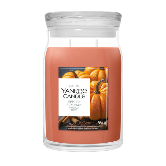 Signature Spiced Pumpkin Large by YANKee CANDLe at The British Vault