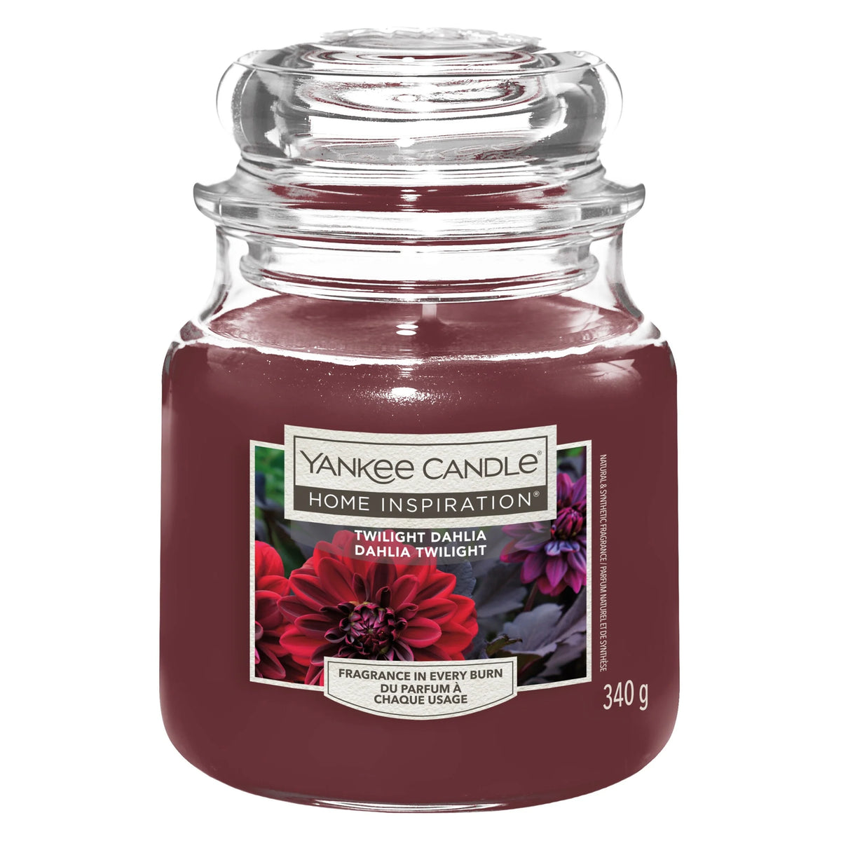 Twilight Dahlia Candle Medium Jar 340g by YANKee CANDLe