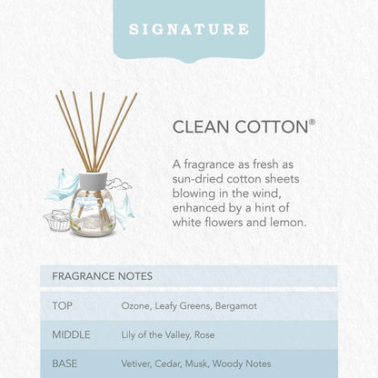 Yankee Classic Clean Cotton Reed Diffuser by YANKee CANDLe
