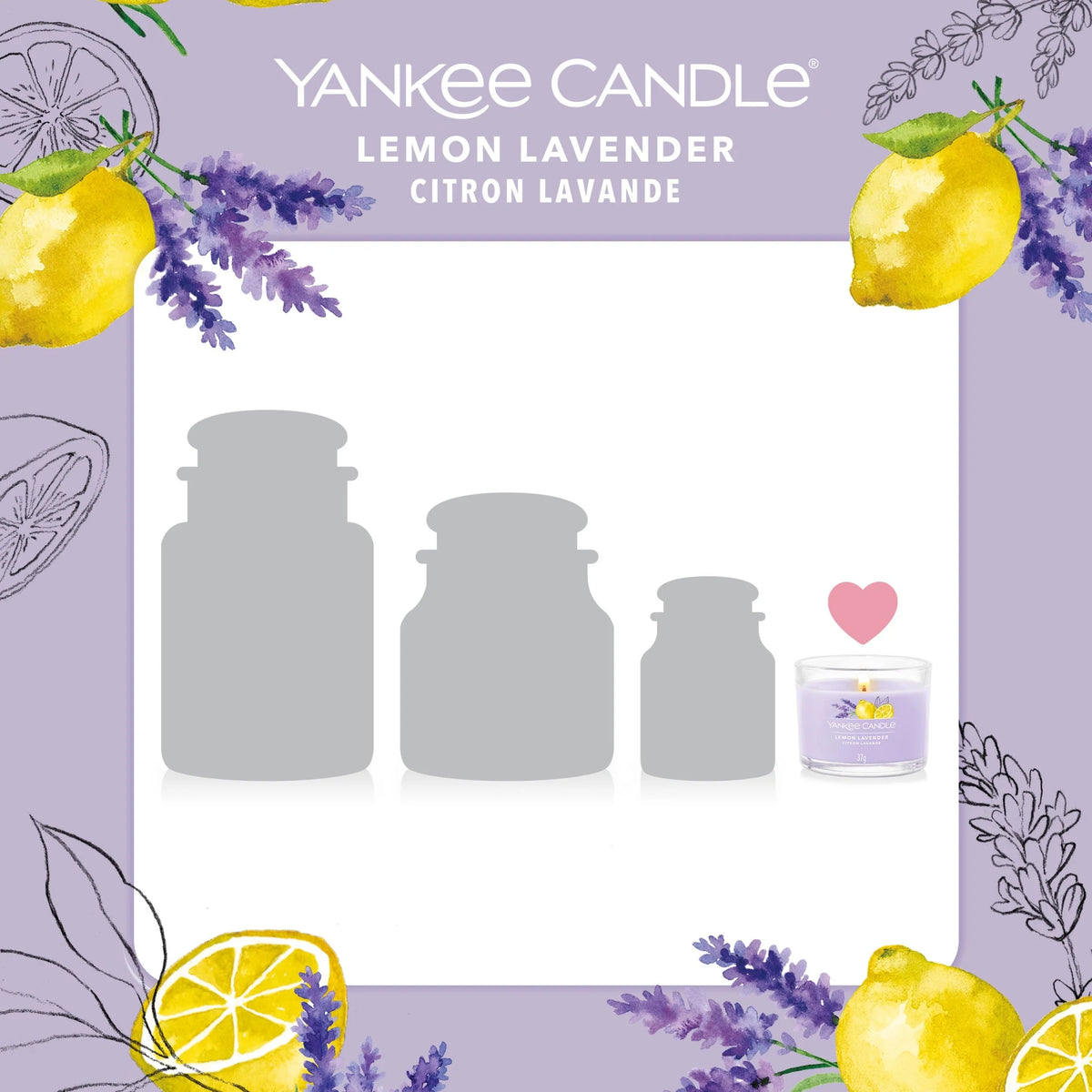 Yankee Lemon Lavender Filled Votive 37g by YANKee CANDLe
