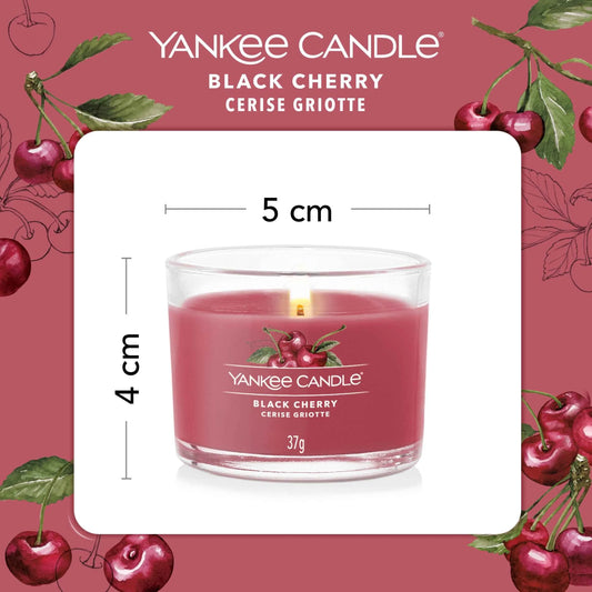 Yankee Signature Black Cherry Votive Candle by YANKee CANDLe