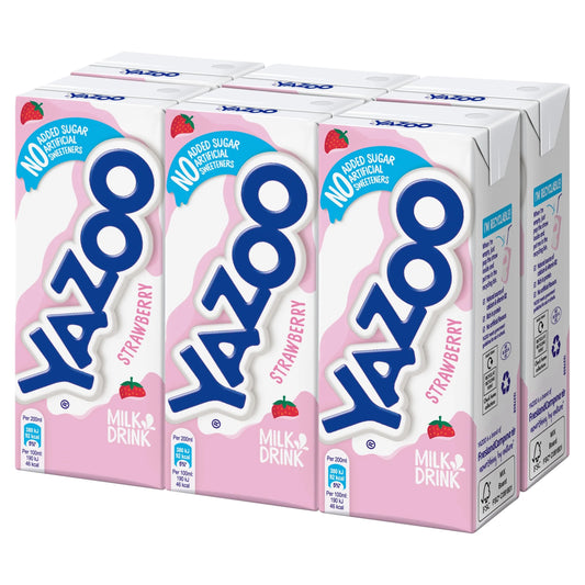 No Added Sugar Strawberry Milk Drink 6 by YAZOO