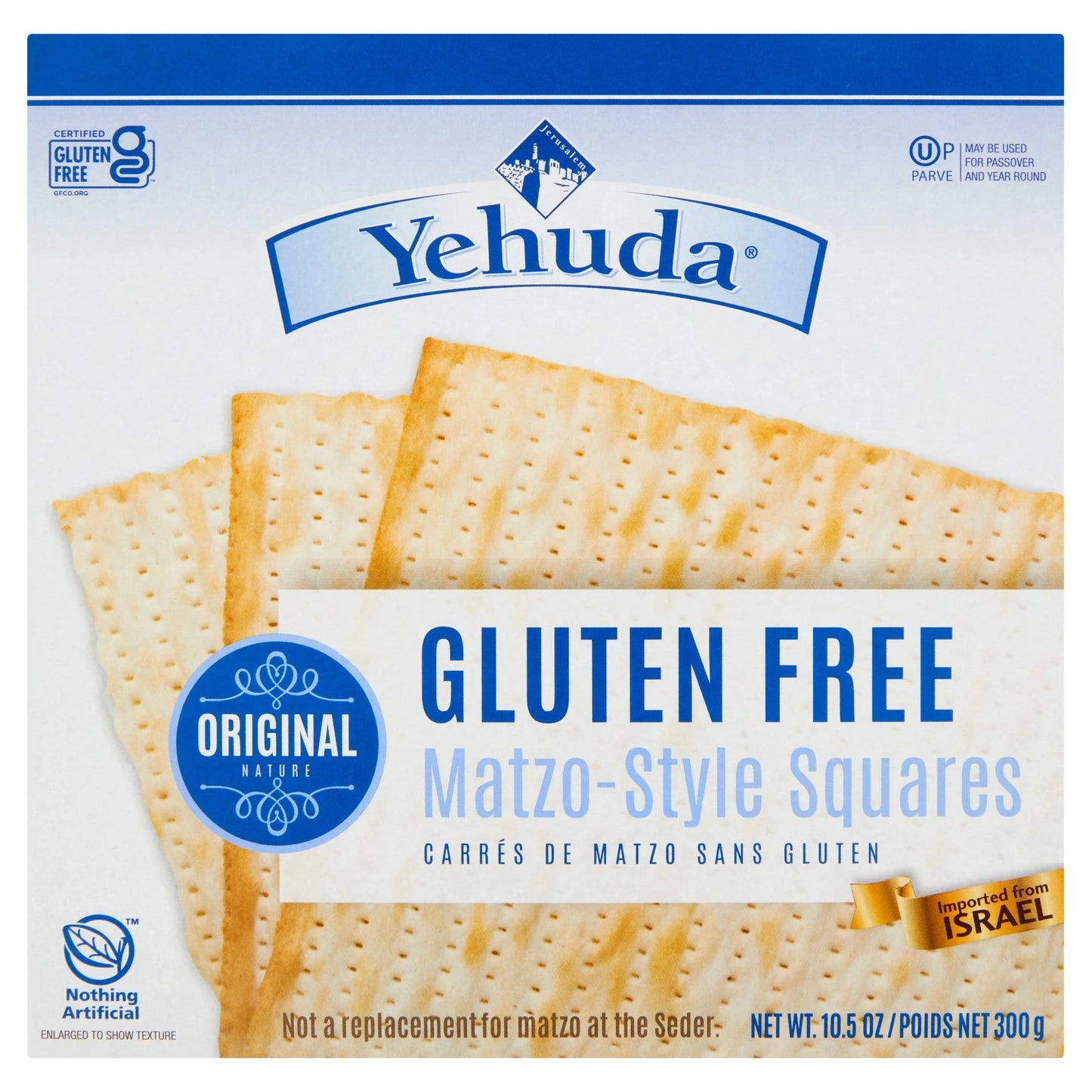 Gluten Free Matzos 300g by YEHUDA