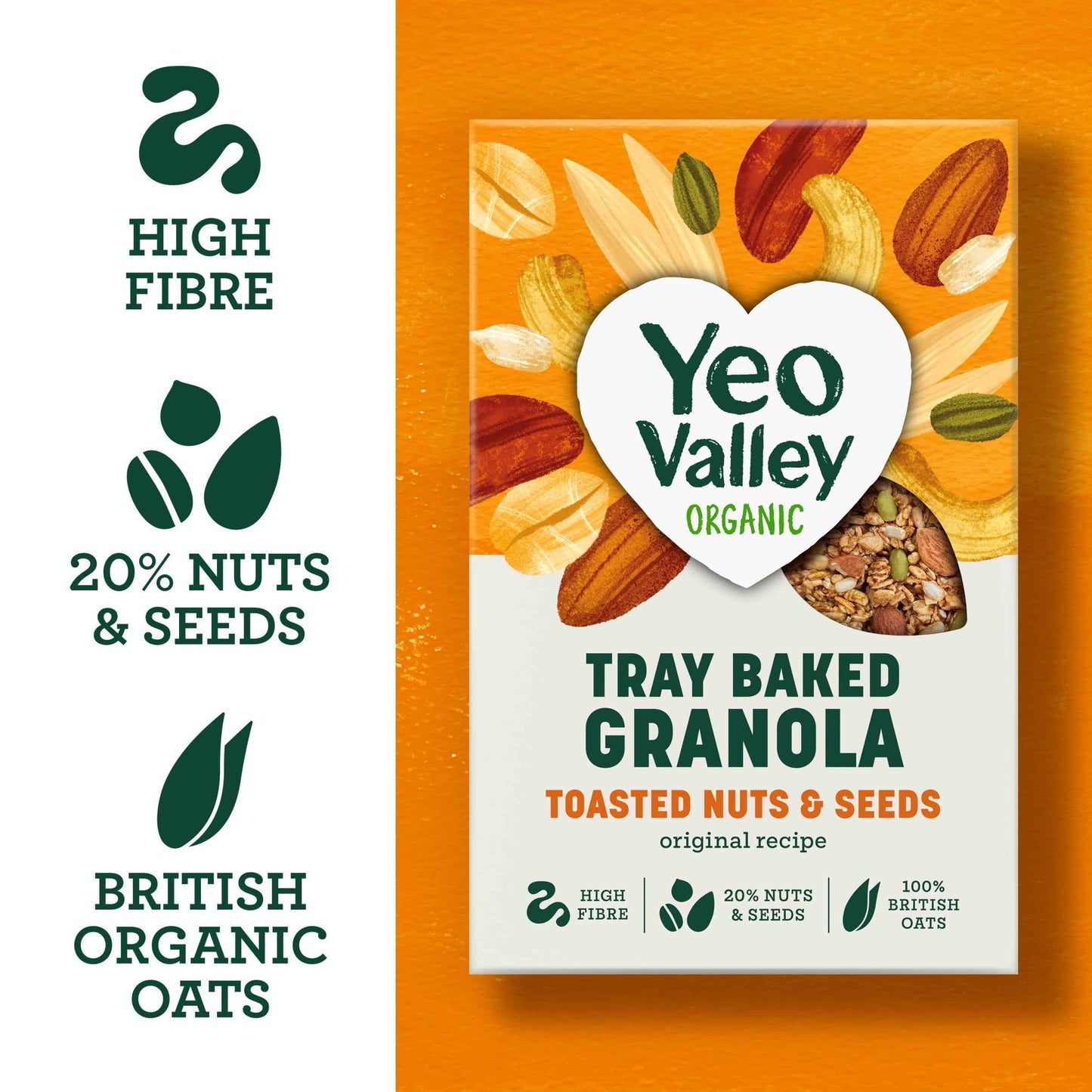 Organic Tray Baked Granola Toasted by Yeo Valley