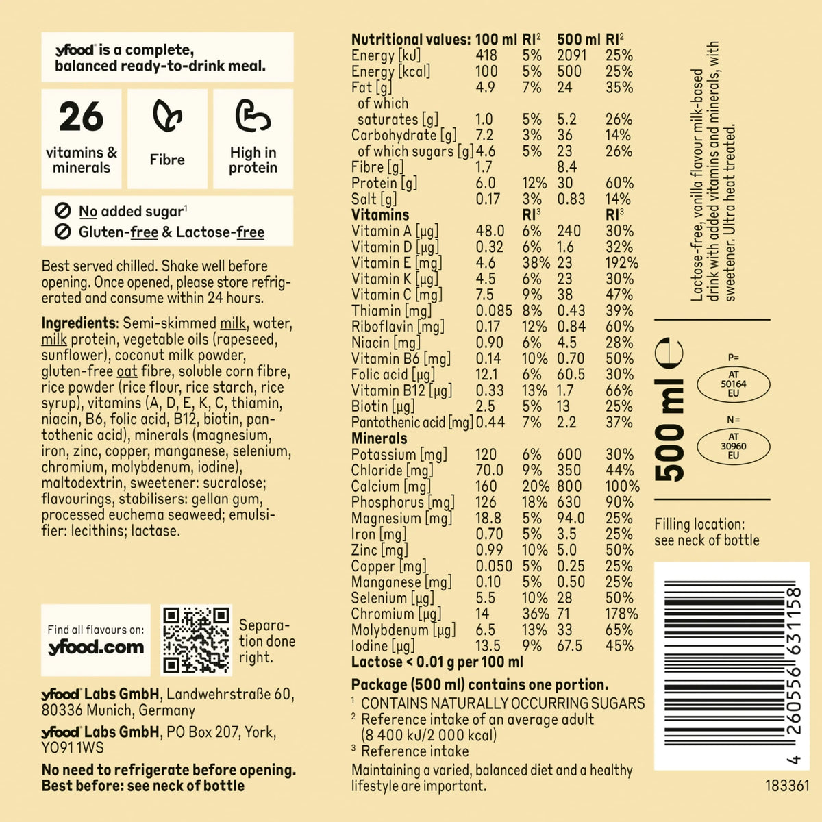 Ready-to-drink Complete Meal - Smooth by yfood