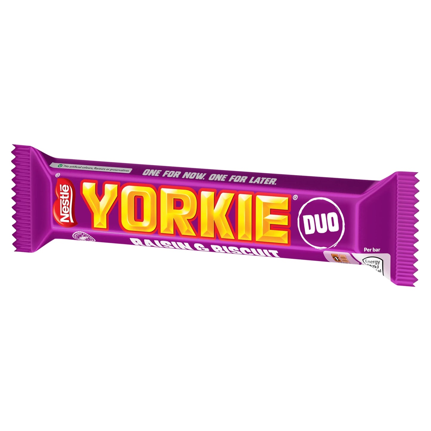 Yorkie Raisin & Biscuit Duo Chocolate Bar 66g by Nestle