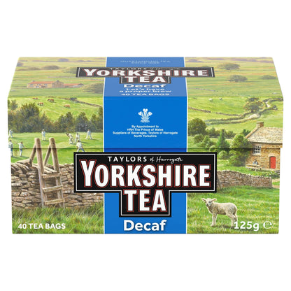 Tea Decaf 40 Tea Bags 125g by YORKSHIRE