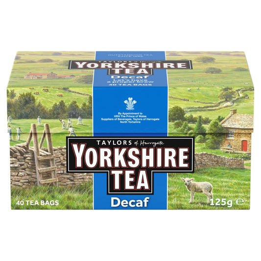Tea Decaf 40 Tea Bags 125g by YORKSHIRE