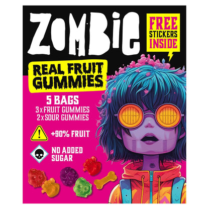 Fruit Gummies Variety Multipack (15g X 5 Bags) by ZOMBIE
