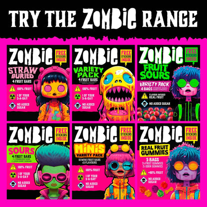 Fruit Gummies Variety Multipack (15g X 5 Bags) by ZOMBIE